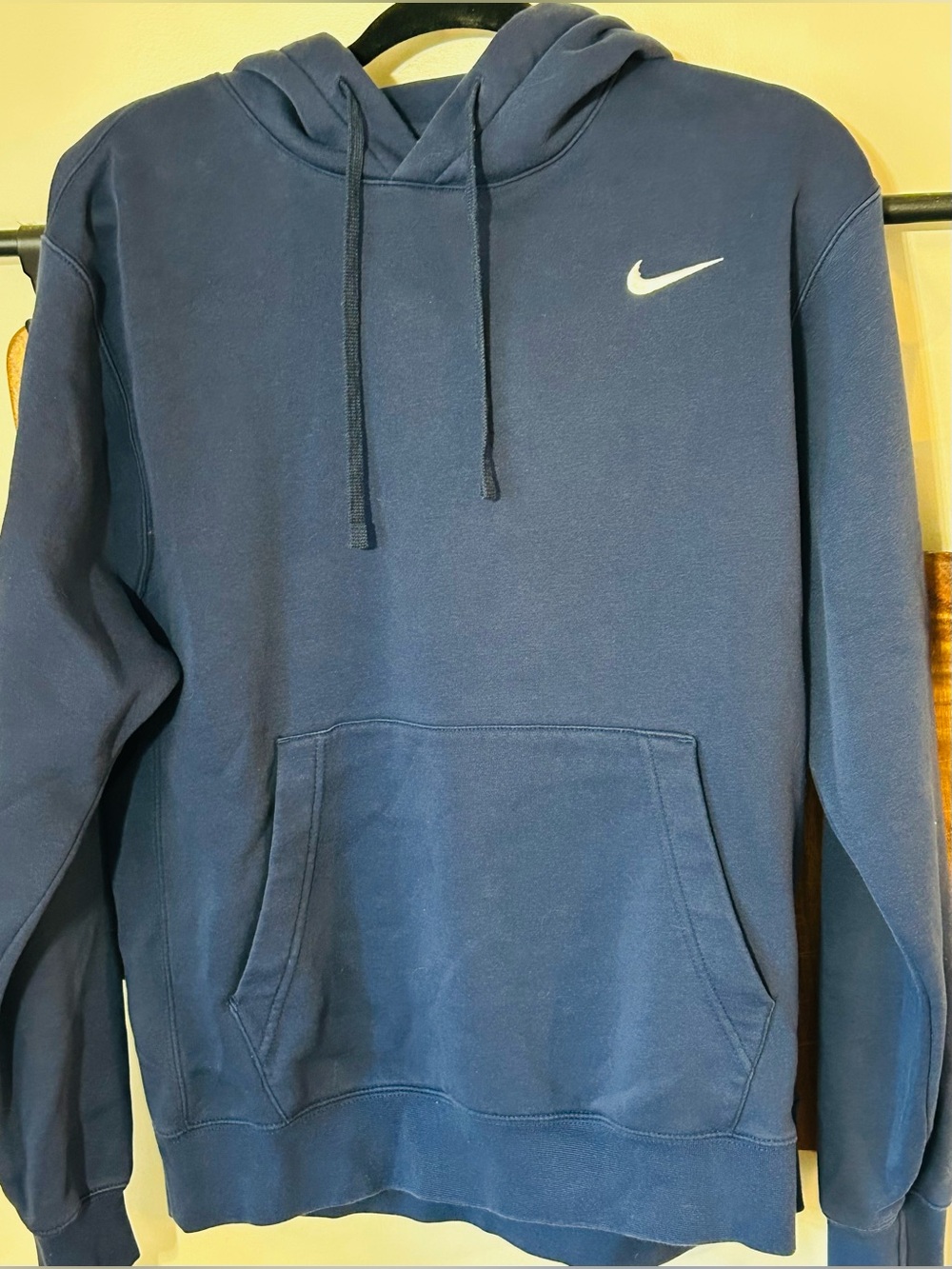 Mens NIKE Navy Blue Hoodie Sweatshirt Size Medium EUC